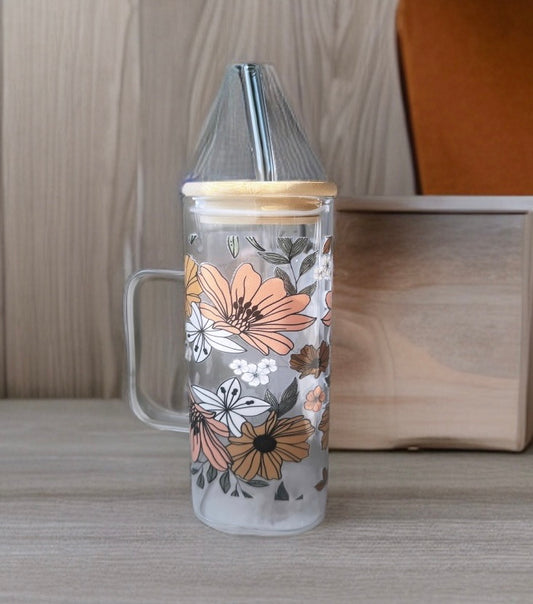 Rustic Flowers Squared Cup